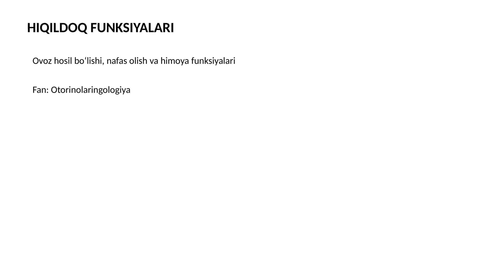 HIQILDOQ FUNKSIYALARI 1