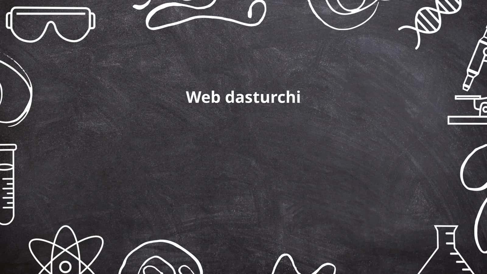 Veb dasturlash asoslari 1