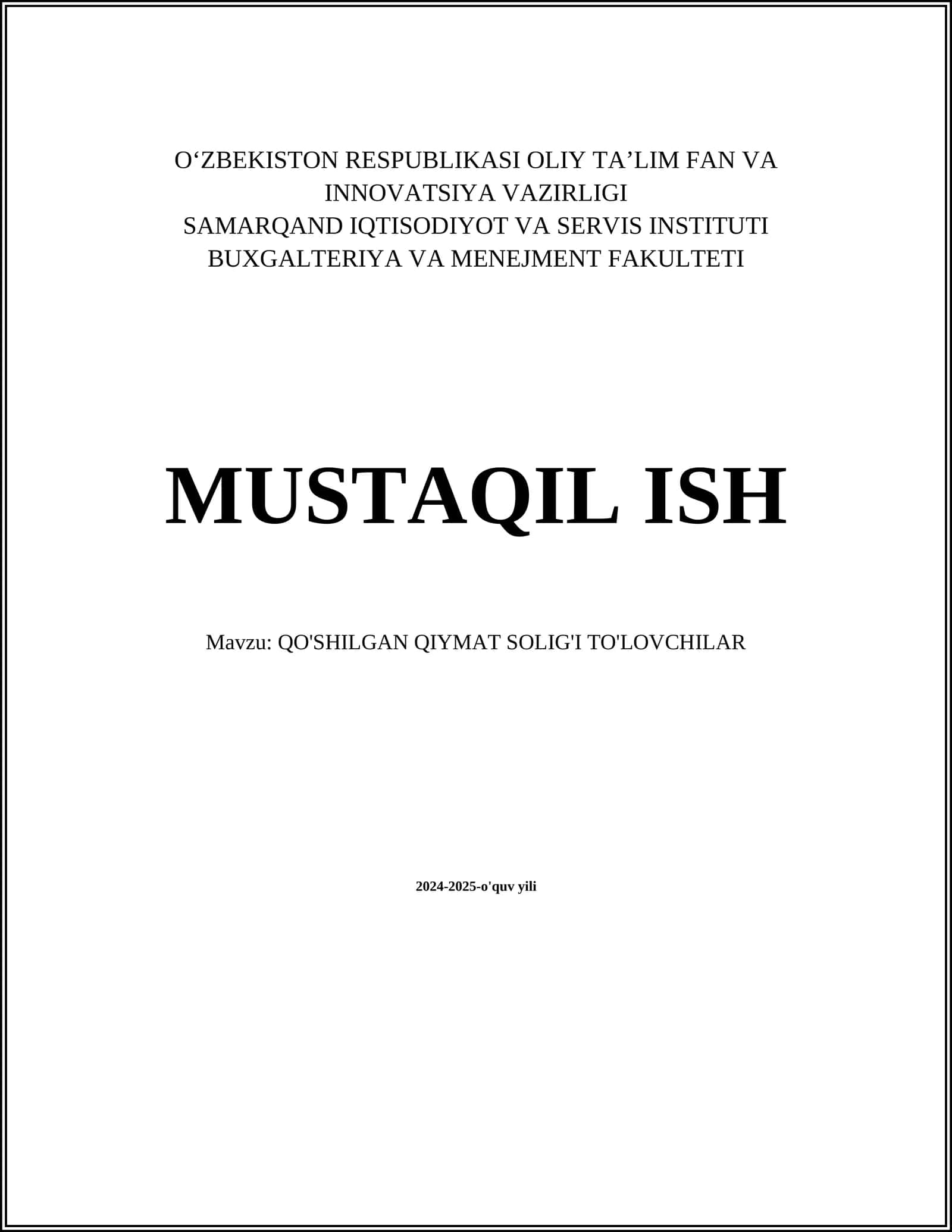 Qo‘shilgan qiymat solig'i to'lovchilar 1