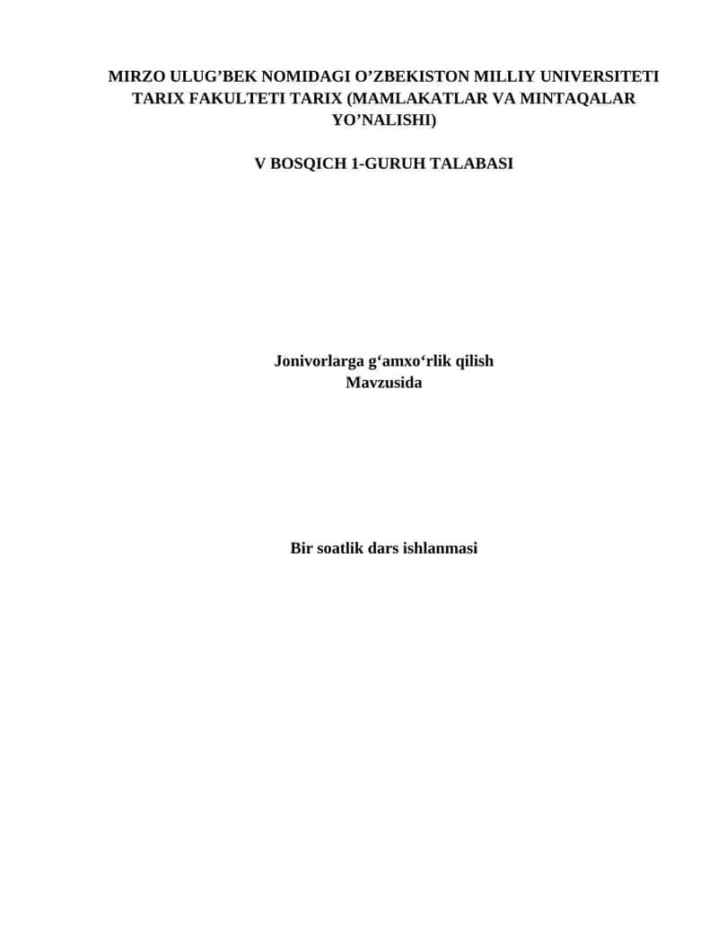 5-sinf 5-dars ishlanmasi - Xulq-atvor qoidalari – hayot tarzi. 1
