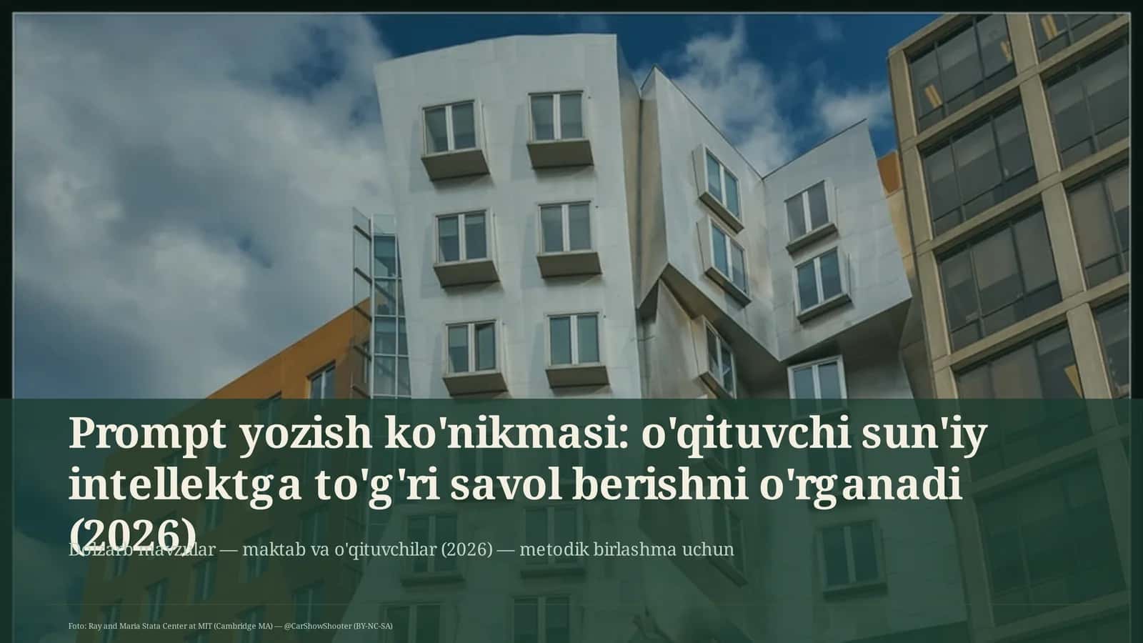 Dolzarb mavzular — maktab va o'qituvchilar (2026) 1