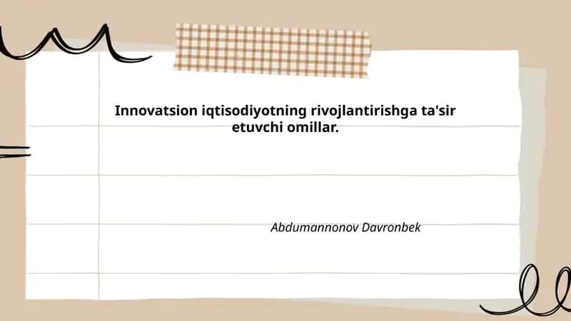 Texnologik taraqqiyot 1