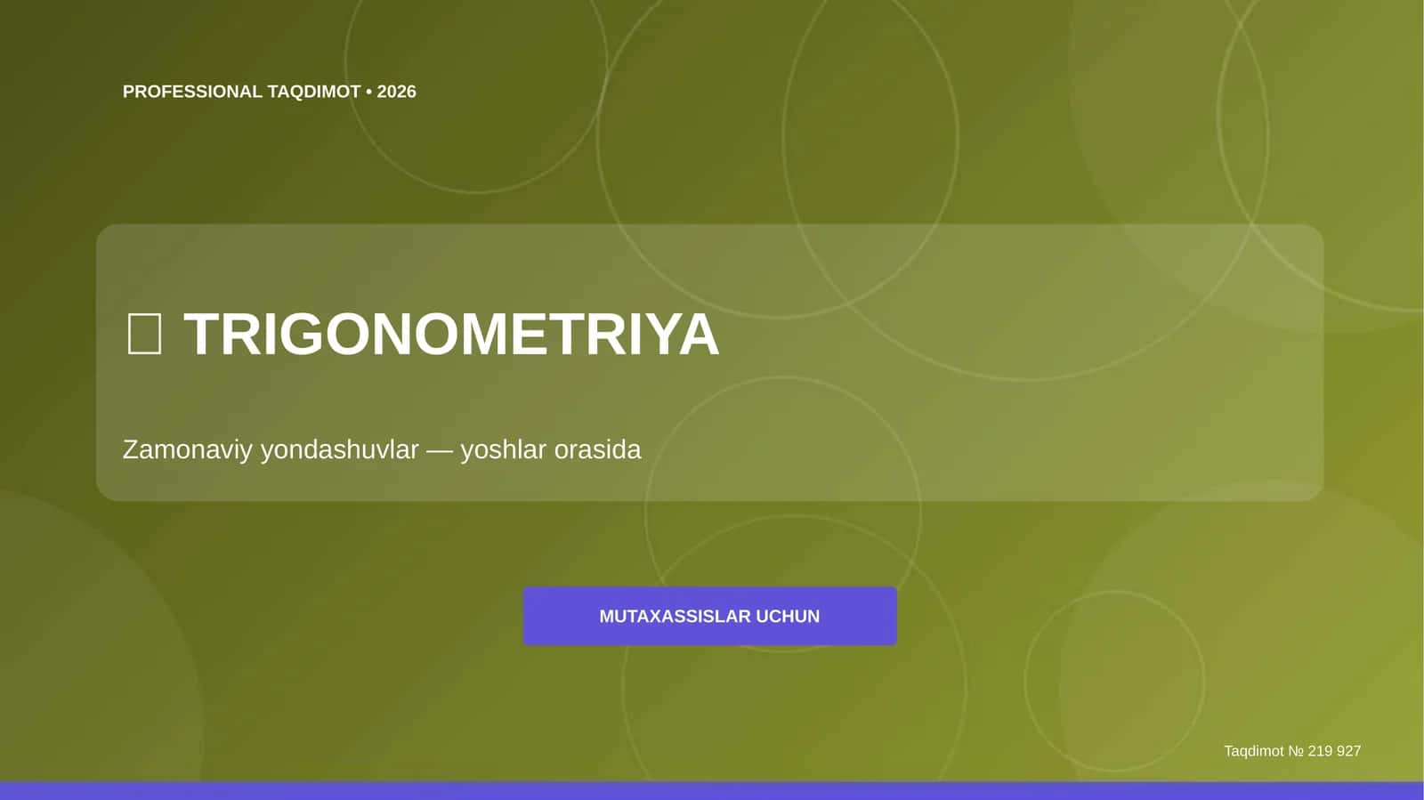 TRIGONOMETRIYA 1