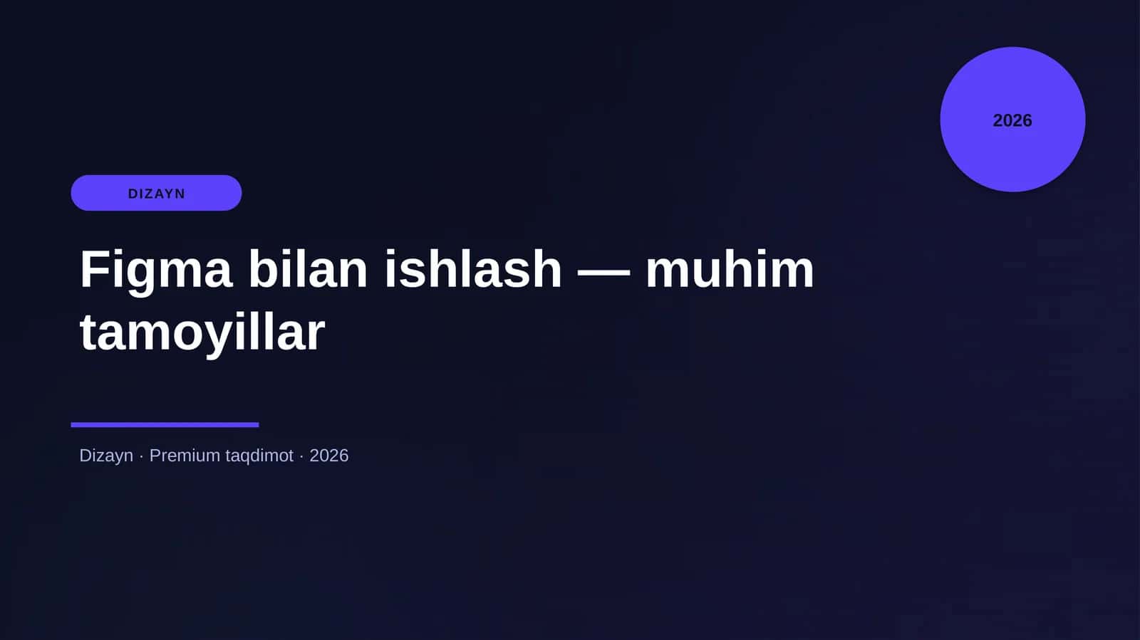 Figma bilan ishlash — muhim tamoyillar 1