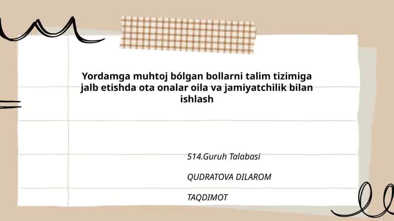 TAQDIMOT 1