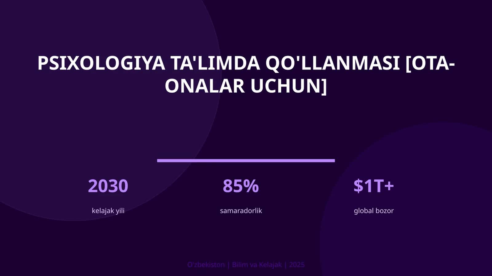 Psixologiya ta'limda qo'llanmasi [ota-onalar uchun] 1