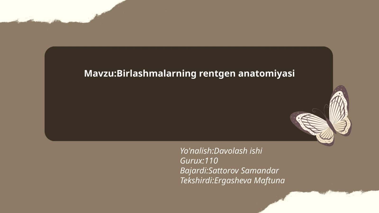 Birlashmalarning rentgen anatomiyasi 1