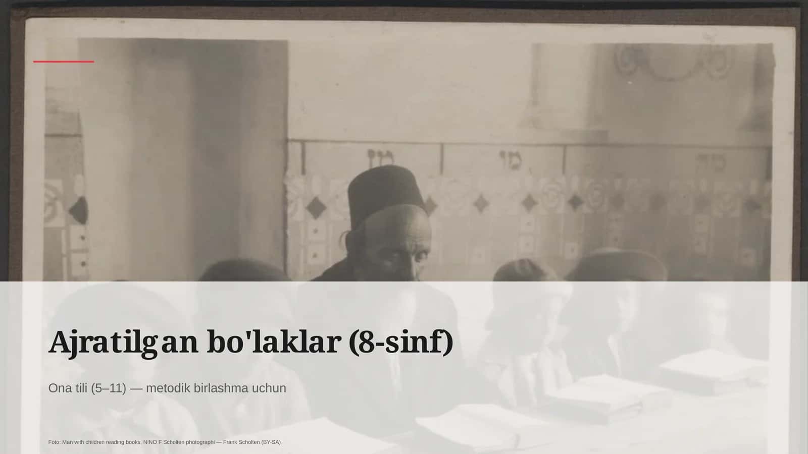 Ajratilgan bo'laklar (8-sinf) 1