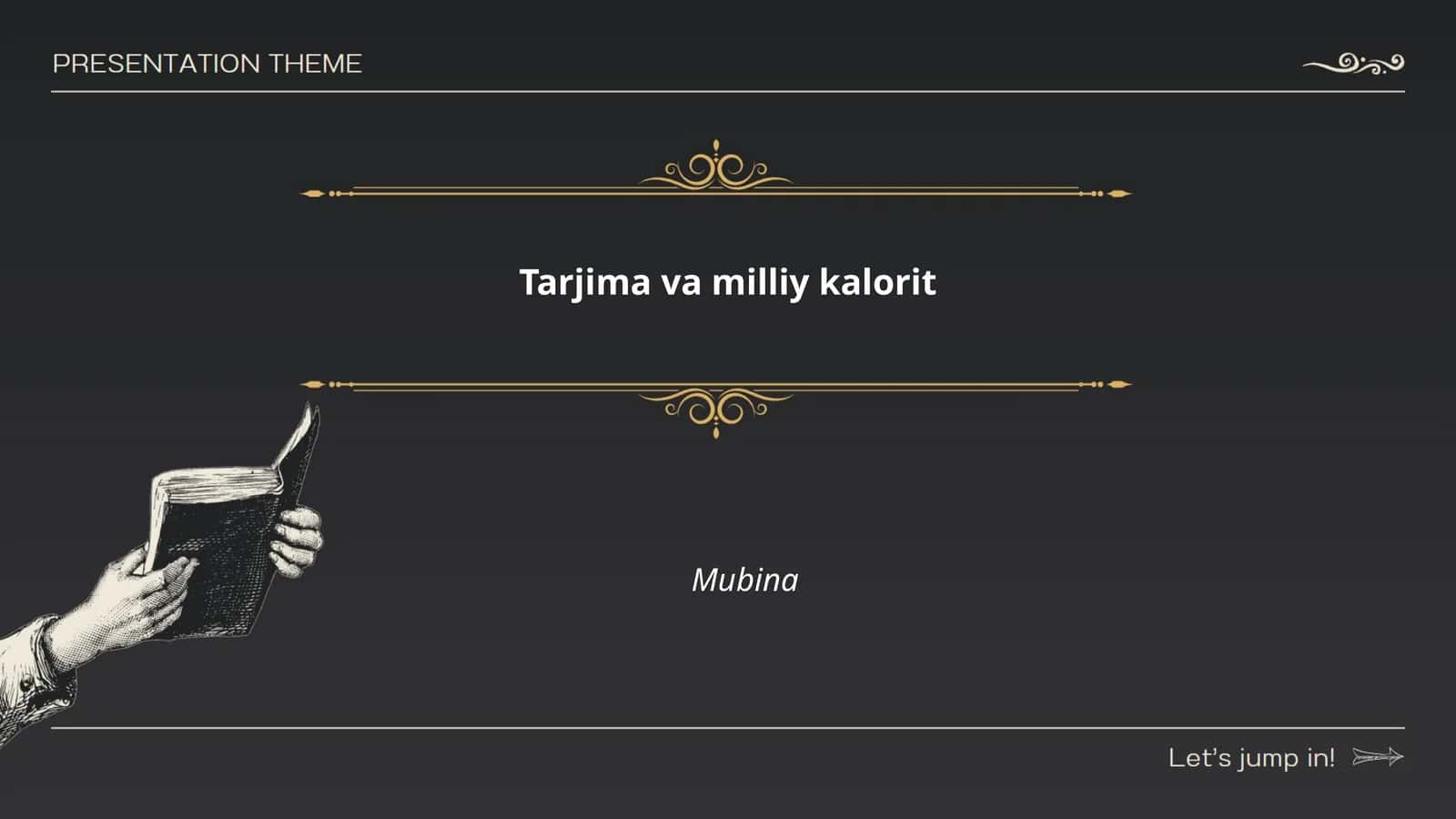 Tarjima va milliy kalorit 1