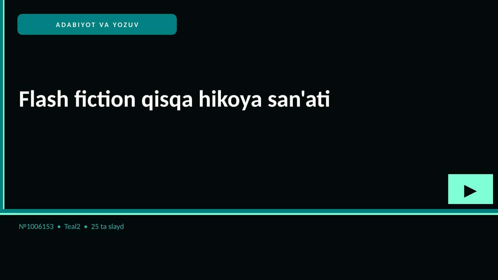 Flash fiction qisqa hikoya san'ati 1