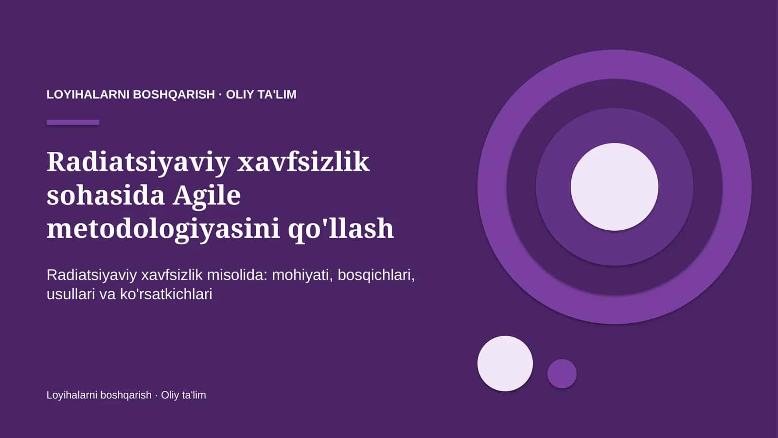 radiatsiyaviy xavfsizlik sohasida agile metodologiyasini qo'llash 2463 1