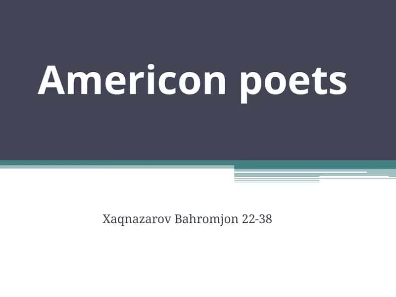 Poetry 1