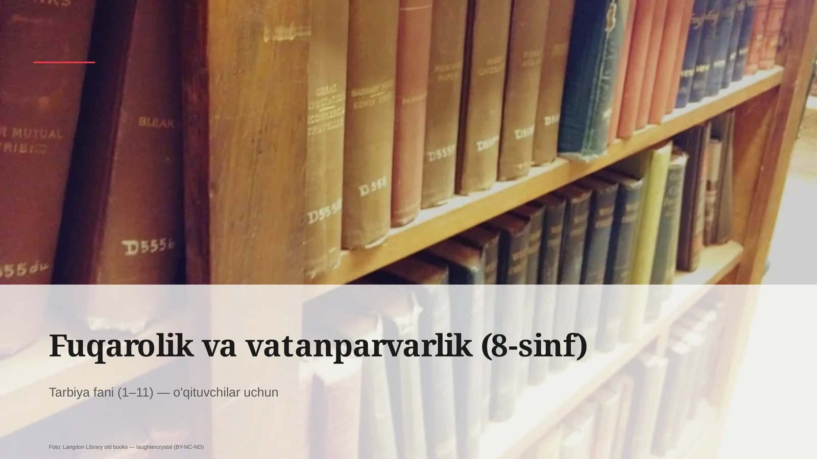 Fuqarolik va vatanparvarlik (8-sinf) 1