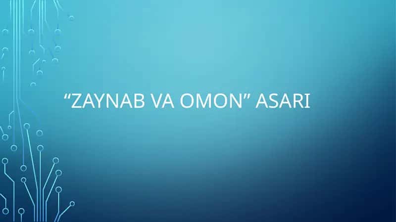 Zaynab va Omon 1