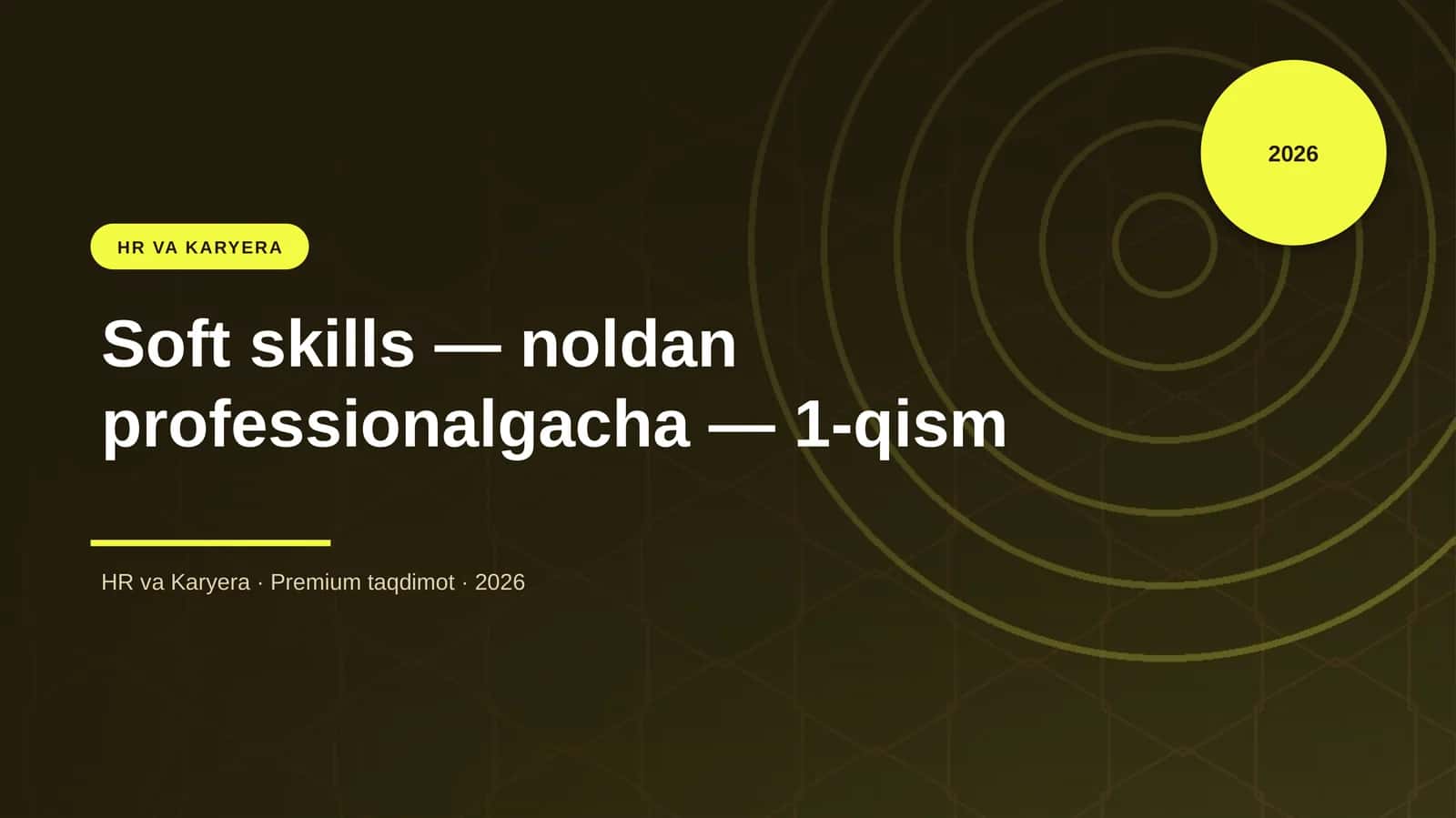 Soft skills — noldan professionalgacha — 1-qism 1
