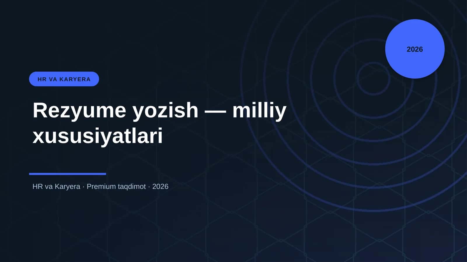 Rezyume yozish — milliy xususiyatlari 1