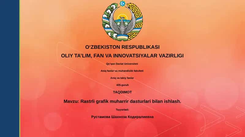 Rastrli grafik muharrir dasturlari 1