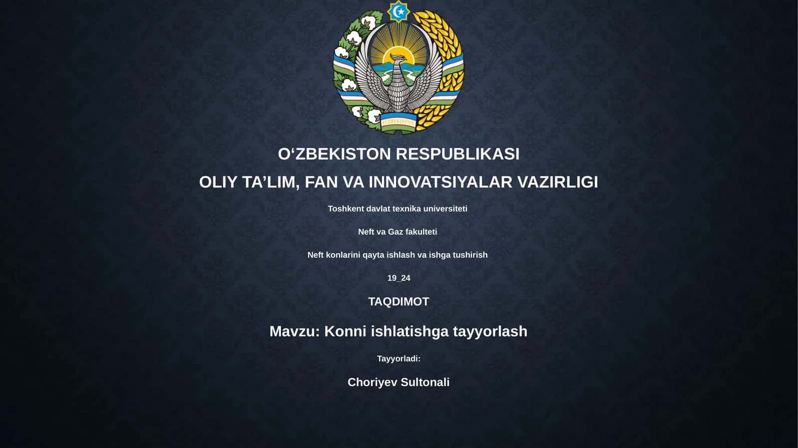 Konni ishlatishga tayyorlash 1