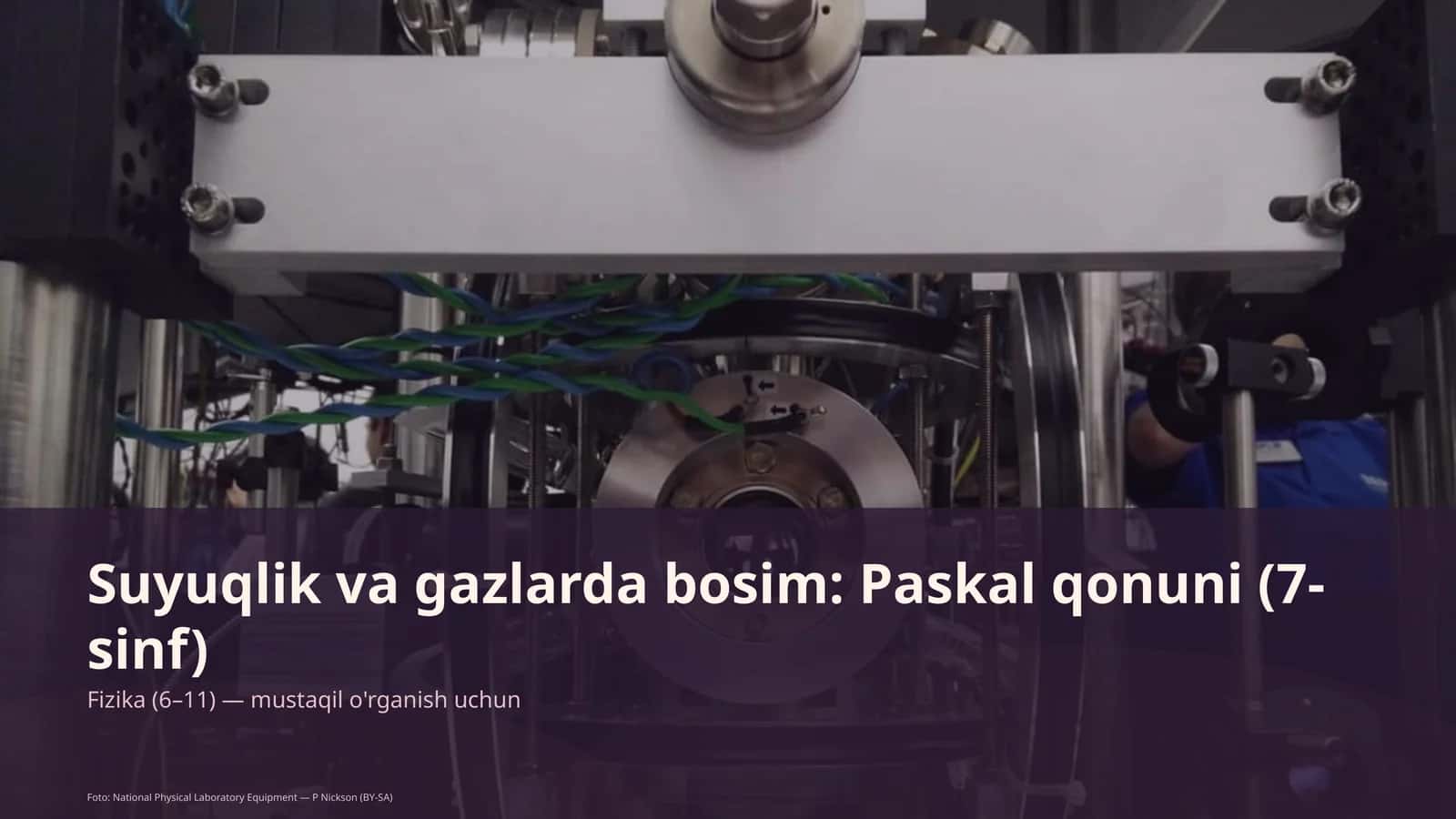 Suyuqlik va gazlarda bosim: Paskal qonuni (7-sinf) 1
