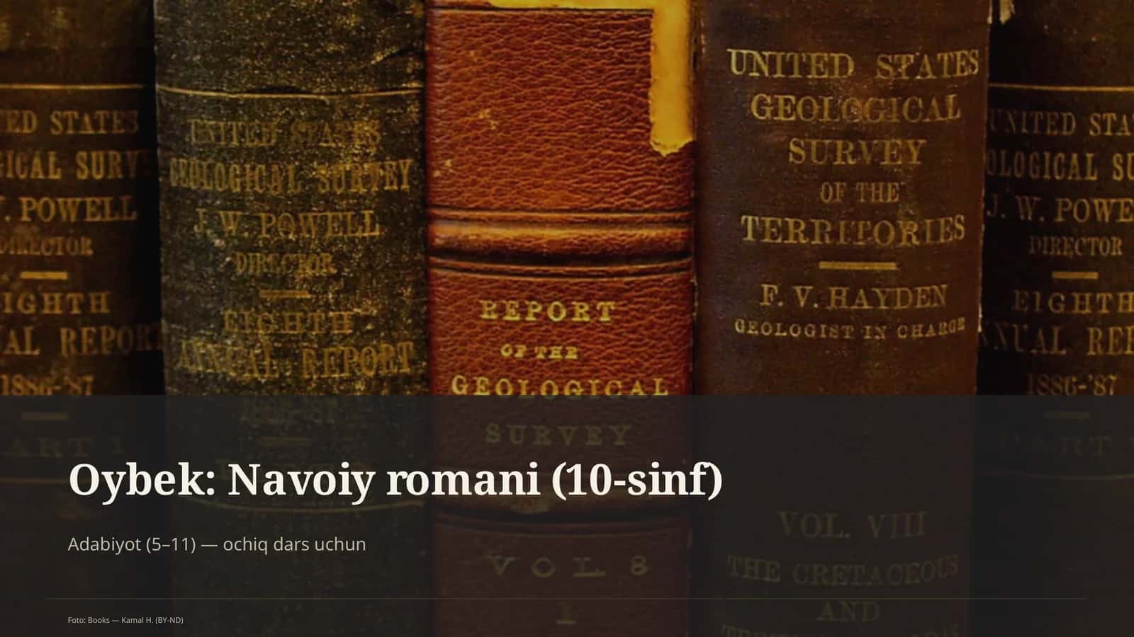Oybek: Navoiy romani (10-sinf) 1
