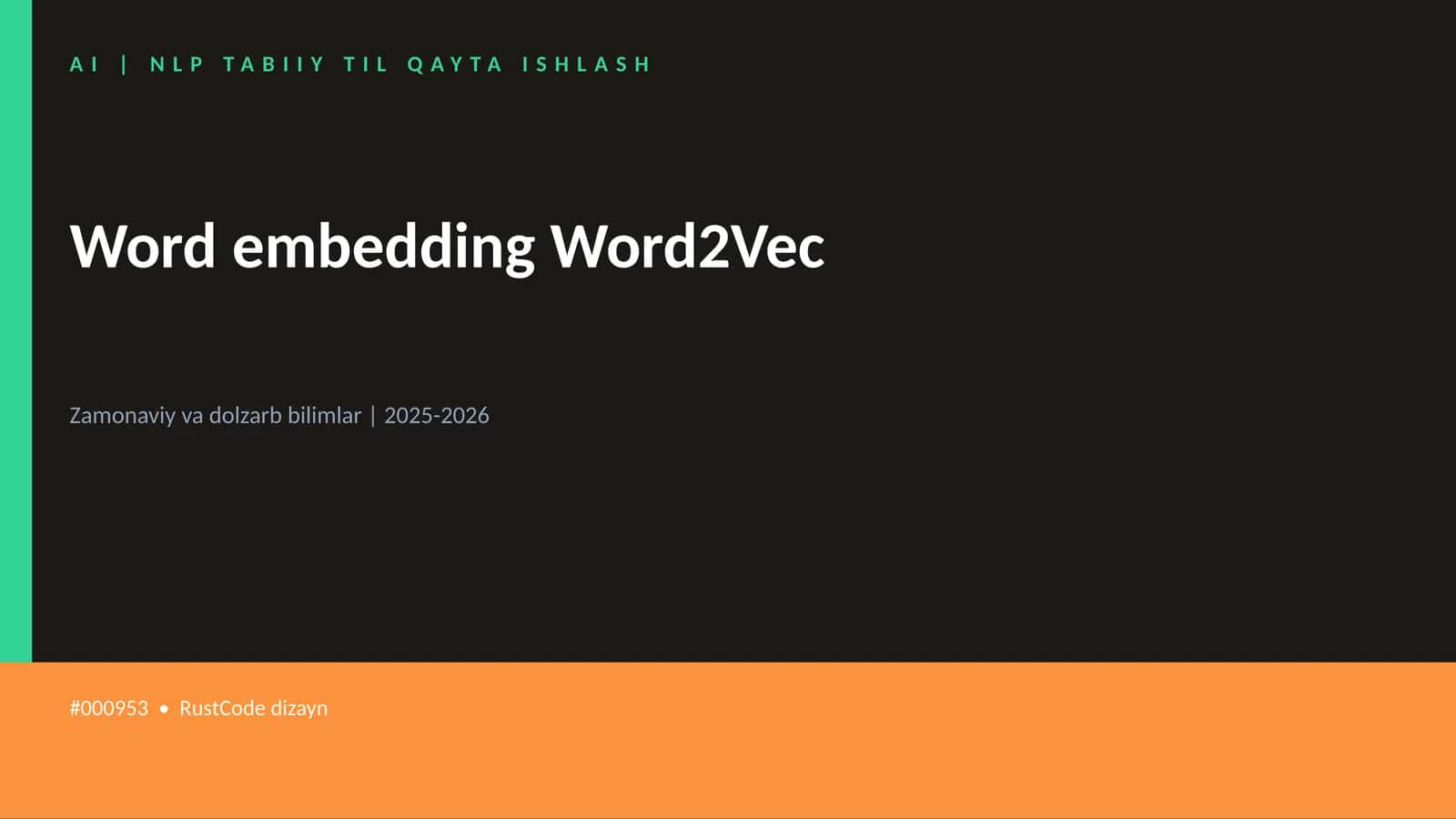 Word embedding Word2Vec 1