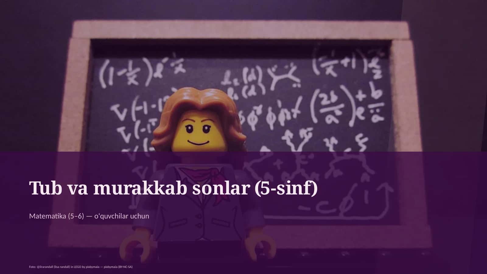Tub va murakkab sonlar (5-sinf) 1