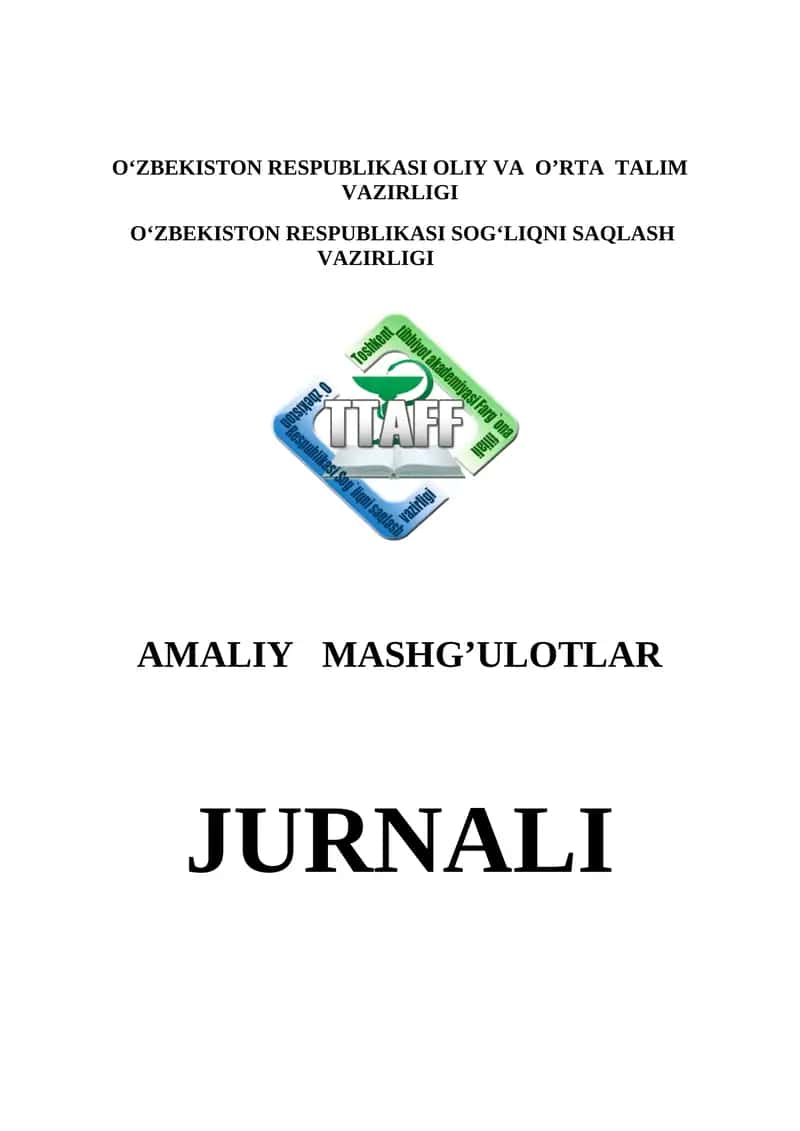 Amaliy Mashg'ulotlar Jurnali 1