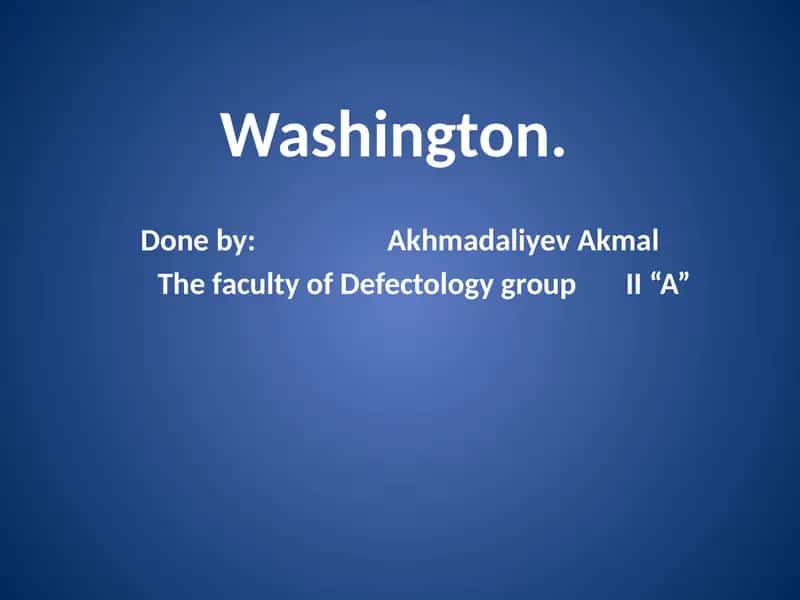 Washington 1