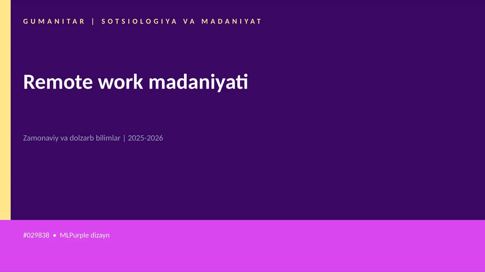 Remote work madaniyati 1