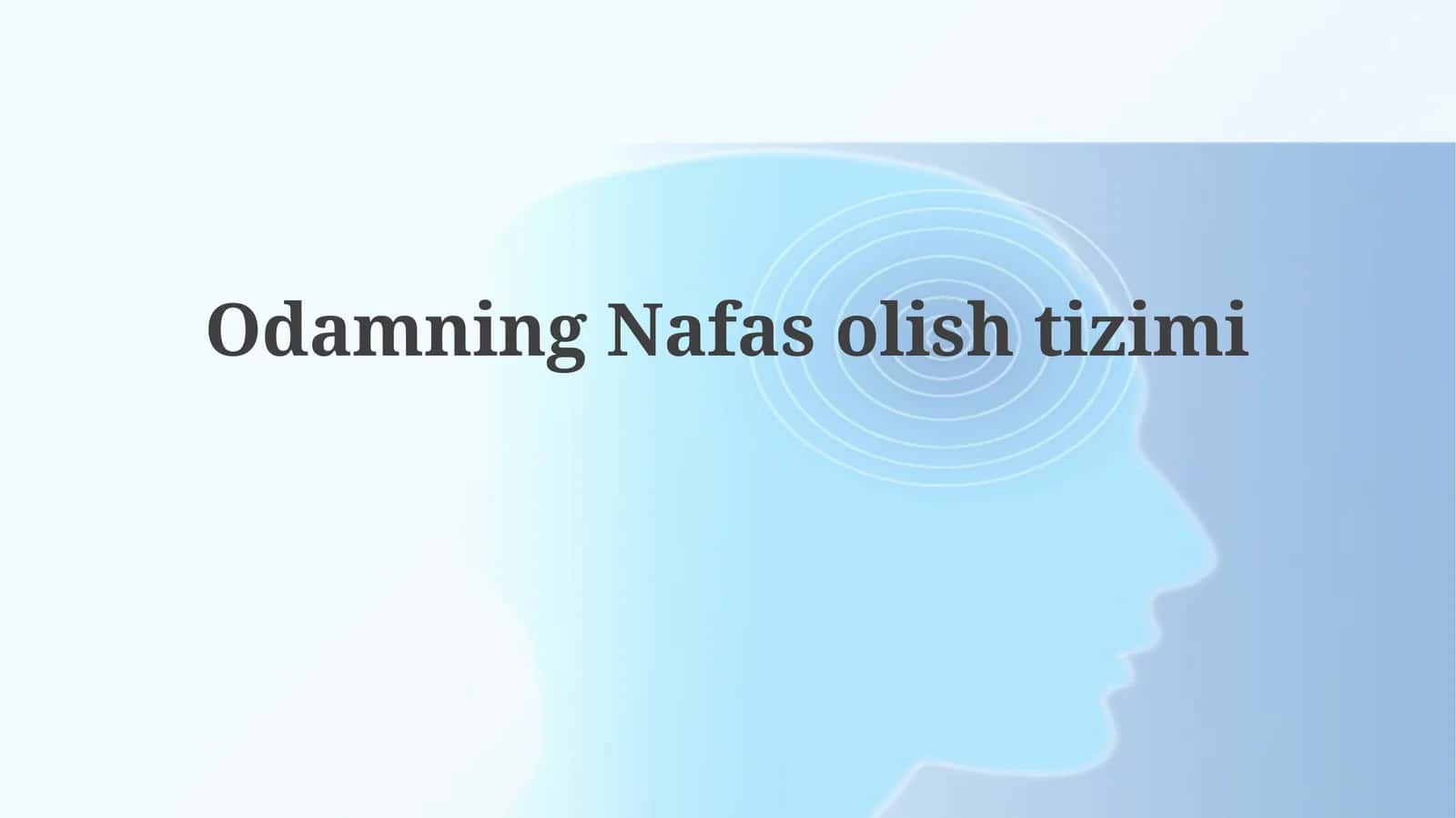 Odamning Nafas olish tizimi 1