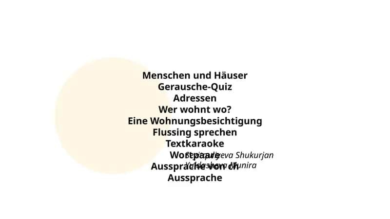 Menschen und Häuser 1