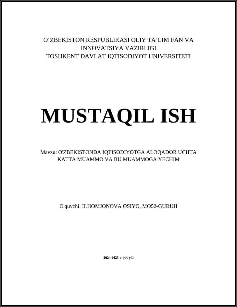 Energiya resurslari ta'minoti muammolari 1