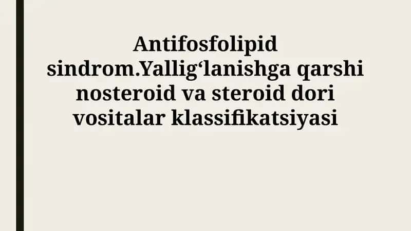 Antifosfolipid sindrom 1