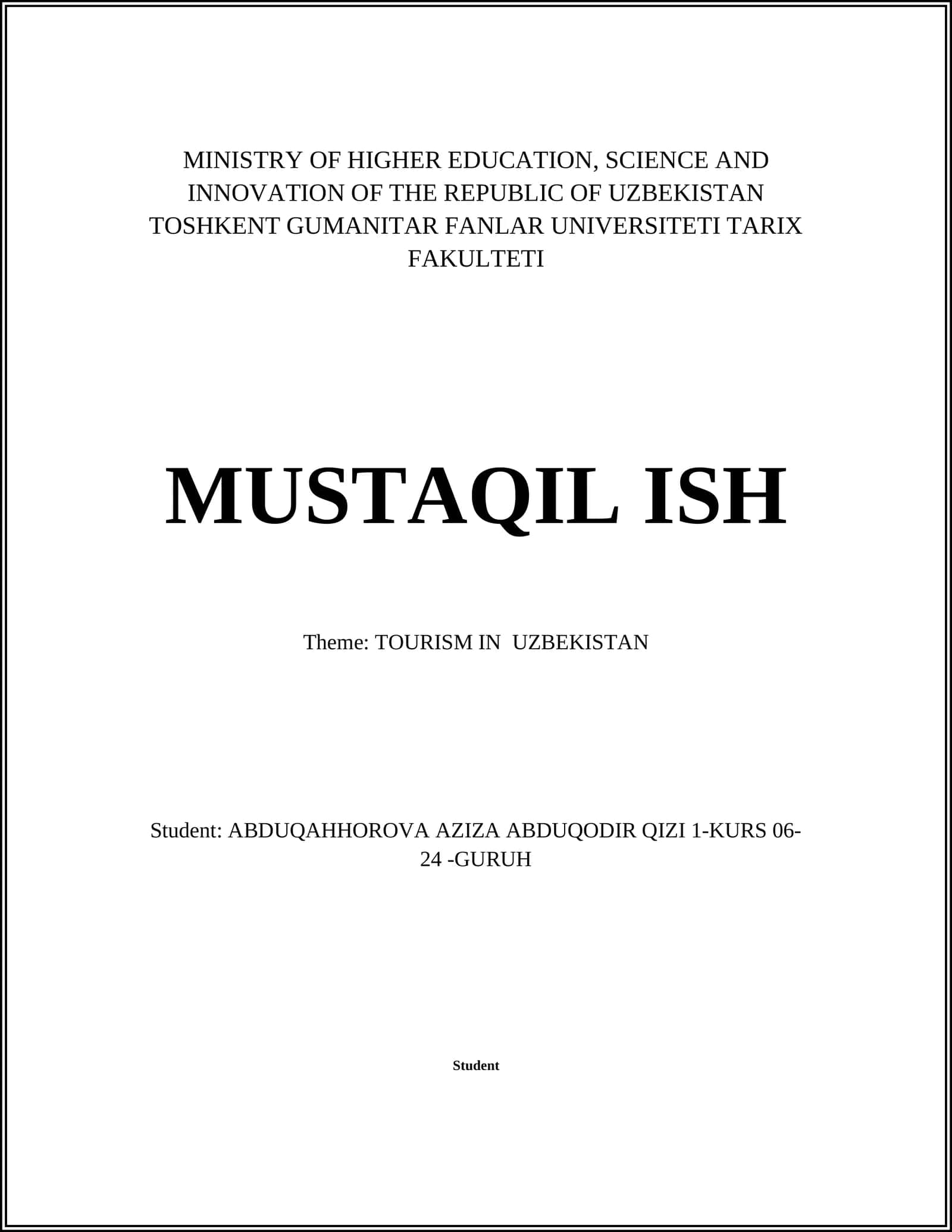 CONCISE OVERVIEW OF HISTORICAL SITES AND MONUMENTS 1