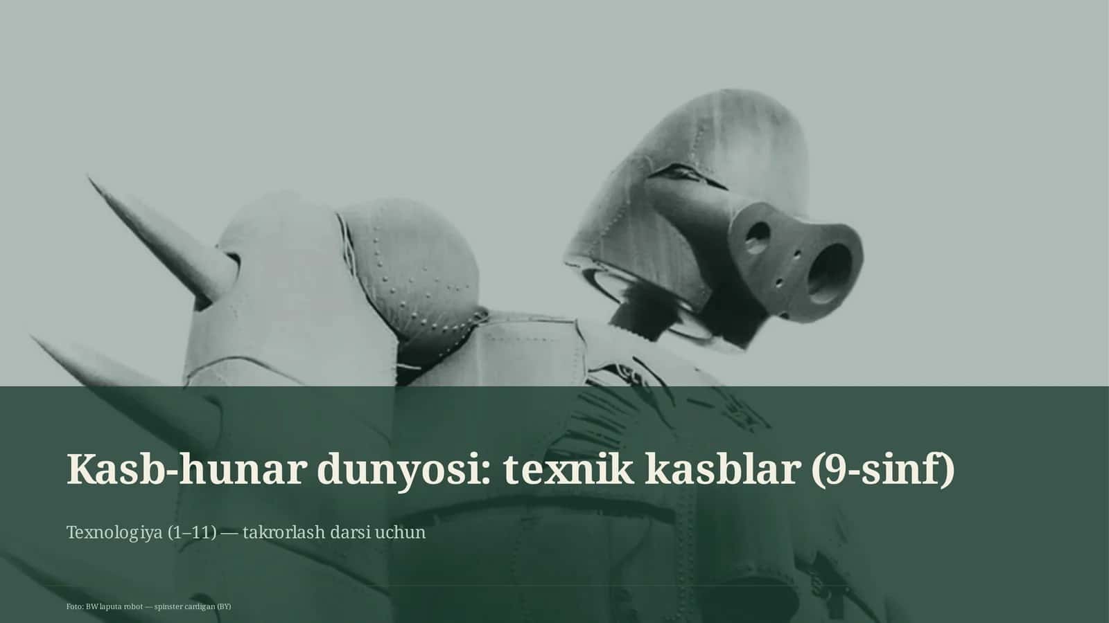 Kasb-hunar dunyosi: texnik kasblar (9-sinf) 1
