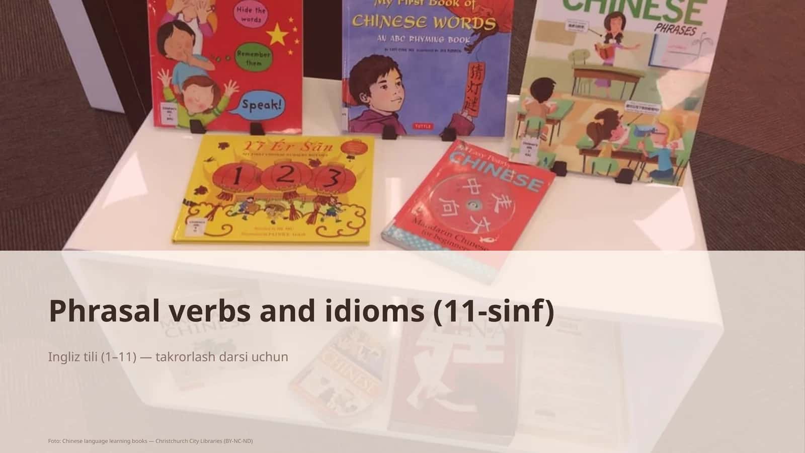 Phrasal verbs and idioms (11-sinf) 1