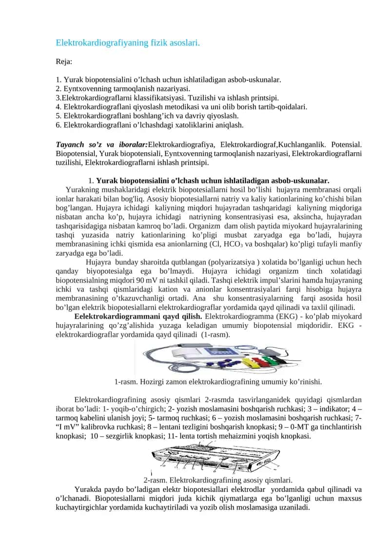 Elektrokardiografiya 1