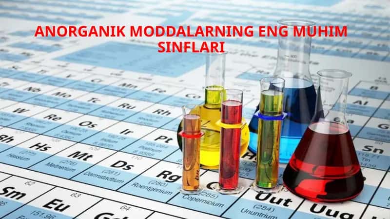 Anorganik moddalarning eng muhimsinflari 1