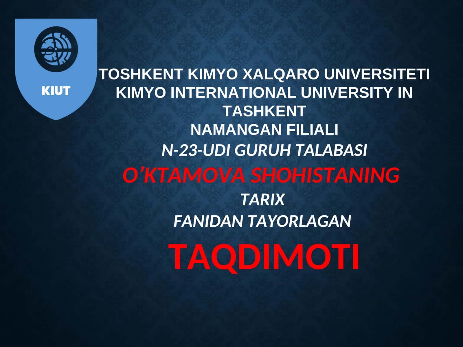 THE TURKIC KHAGANATE(552-744) 1