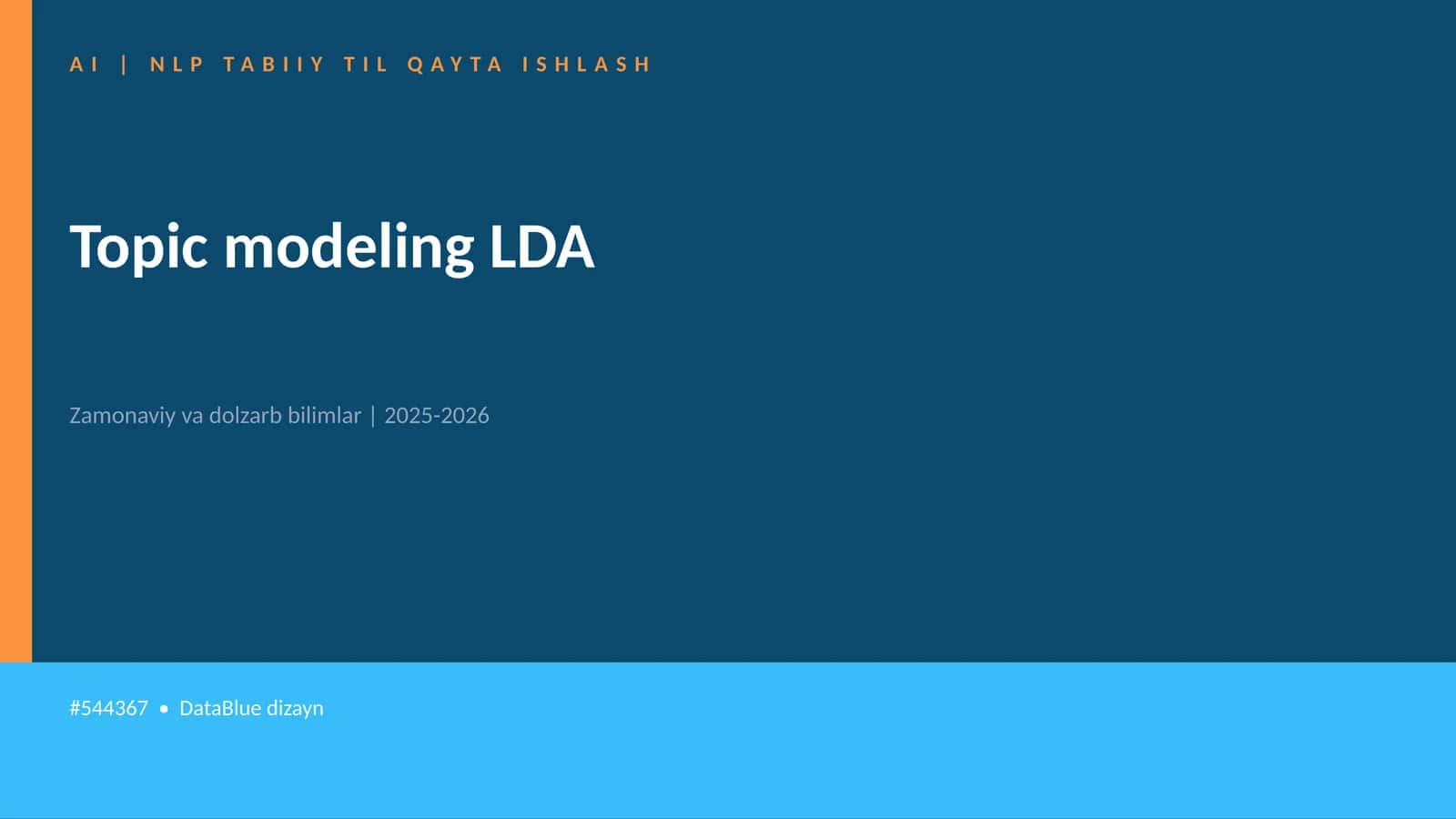 Topic modeling LDA 1