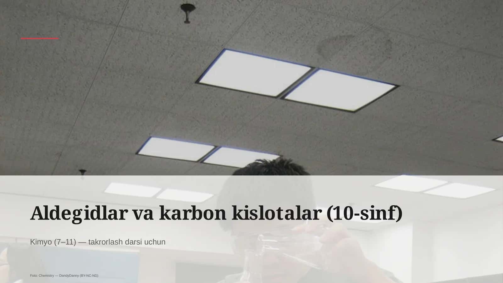 Aldegidlar va karbon kislotalar (10-sinf) 1