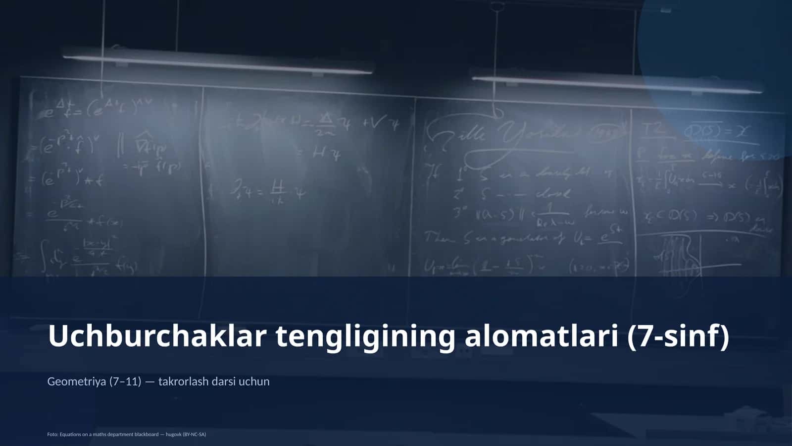 Geometriya (7–11) — takrorlash darsi uchun 1