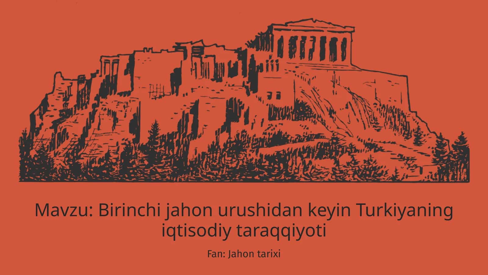 Birinchi jahon urushidan keyin Turkiya 1