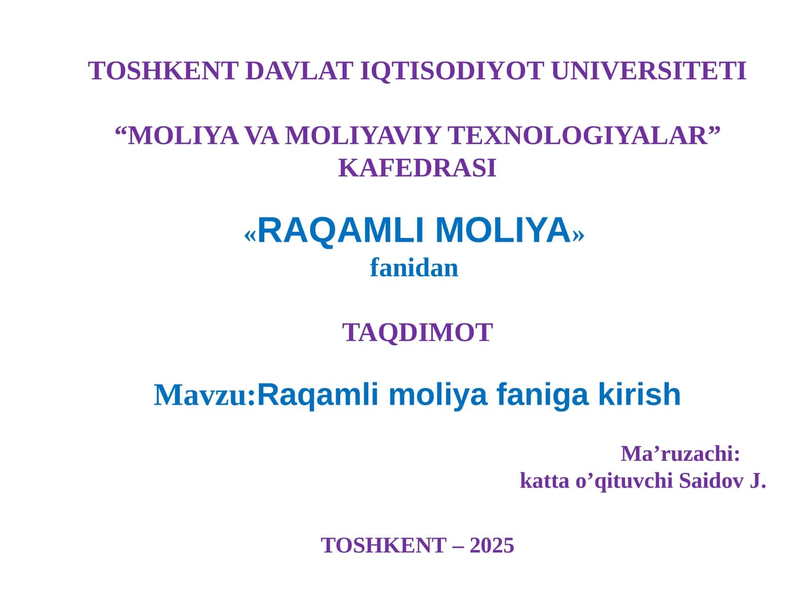 Raqamli moliya 1