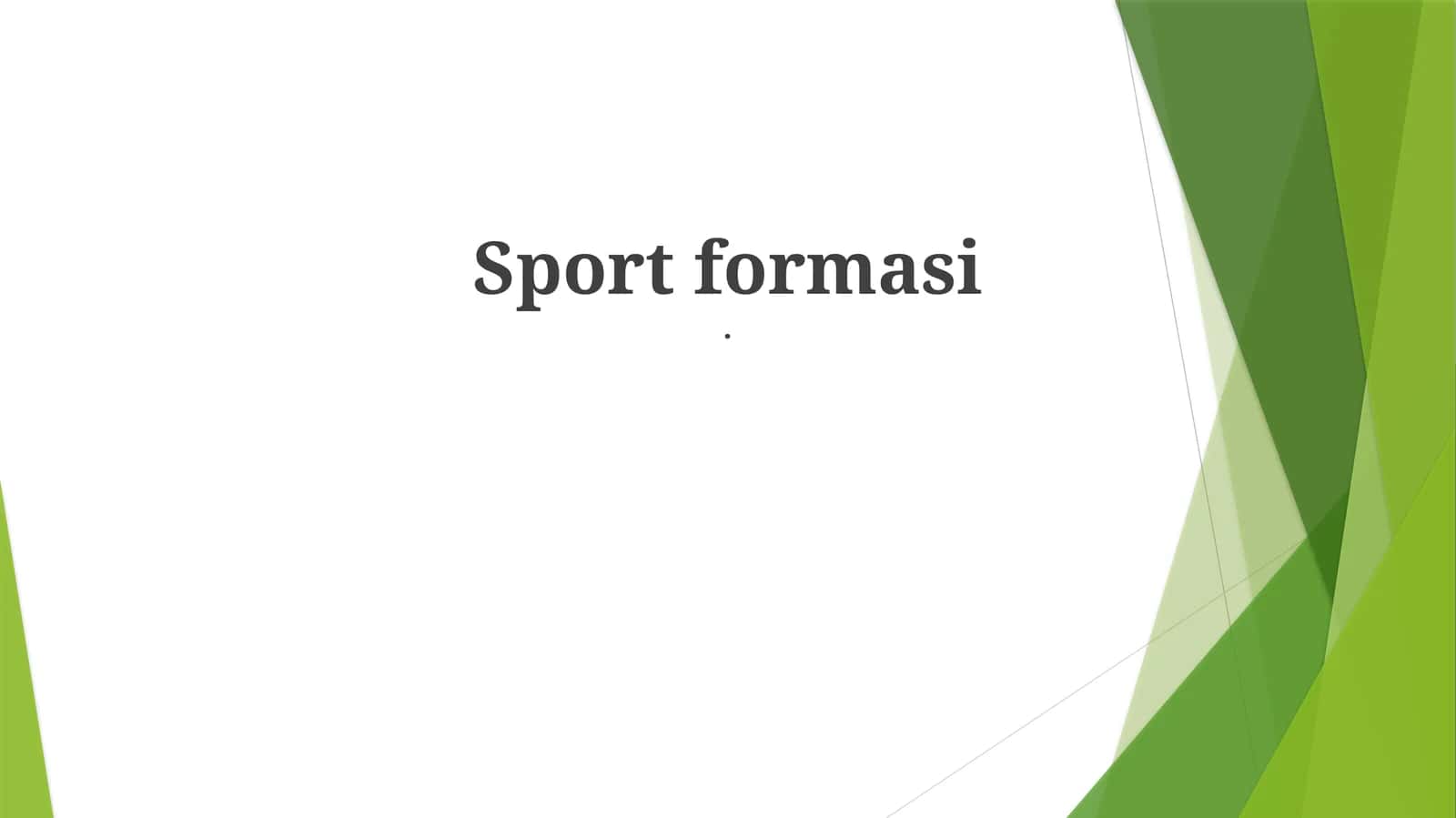 Sportformasi 1