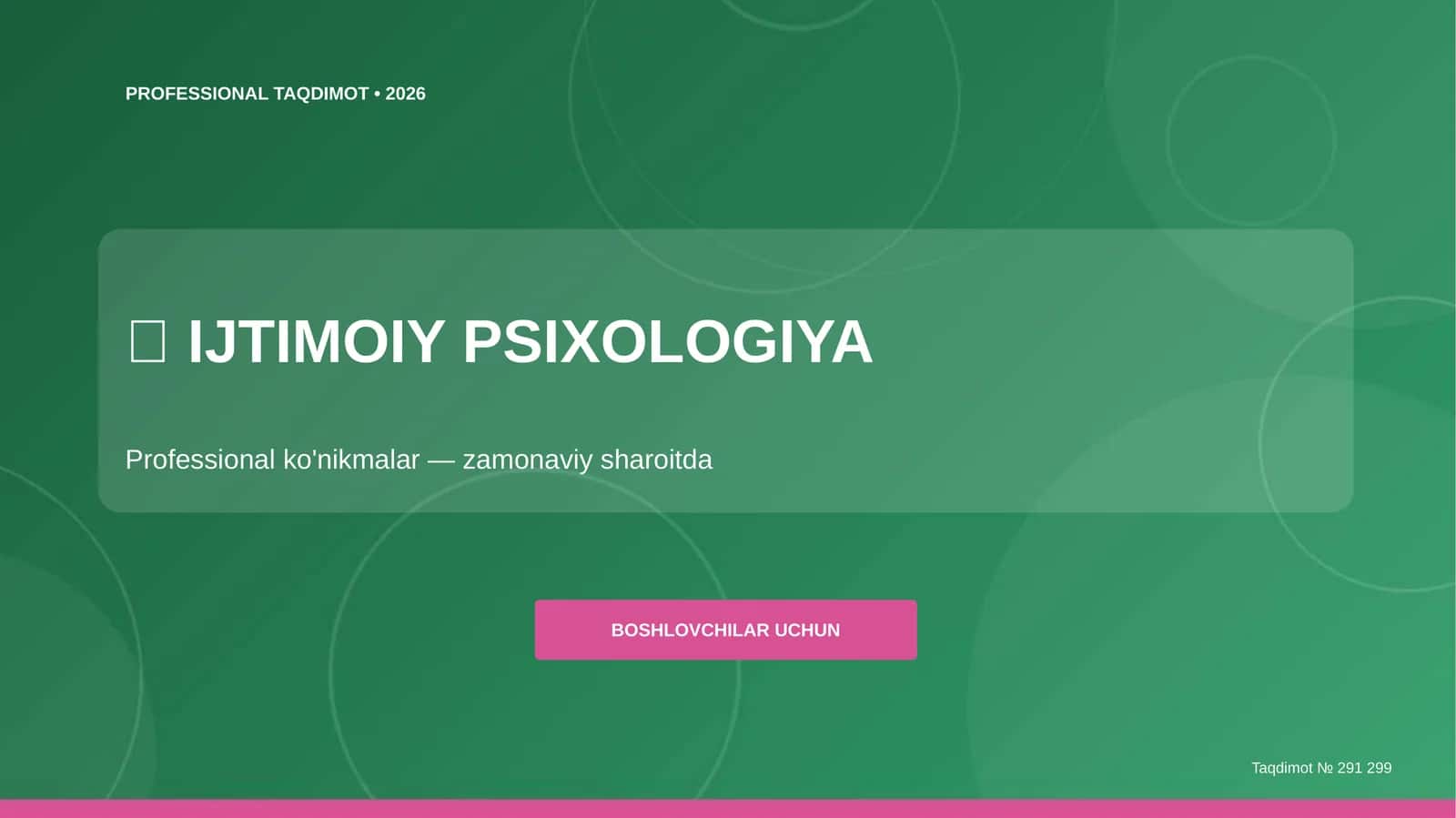 IJTIMOIY PSIXOLOGIYA 1