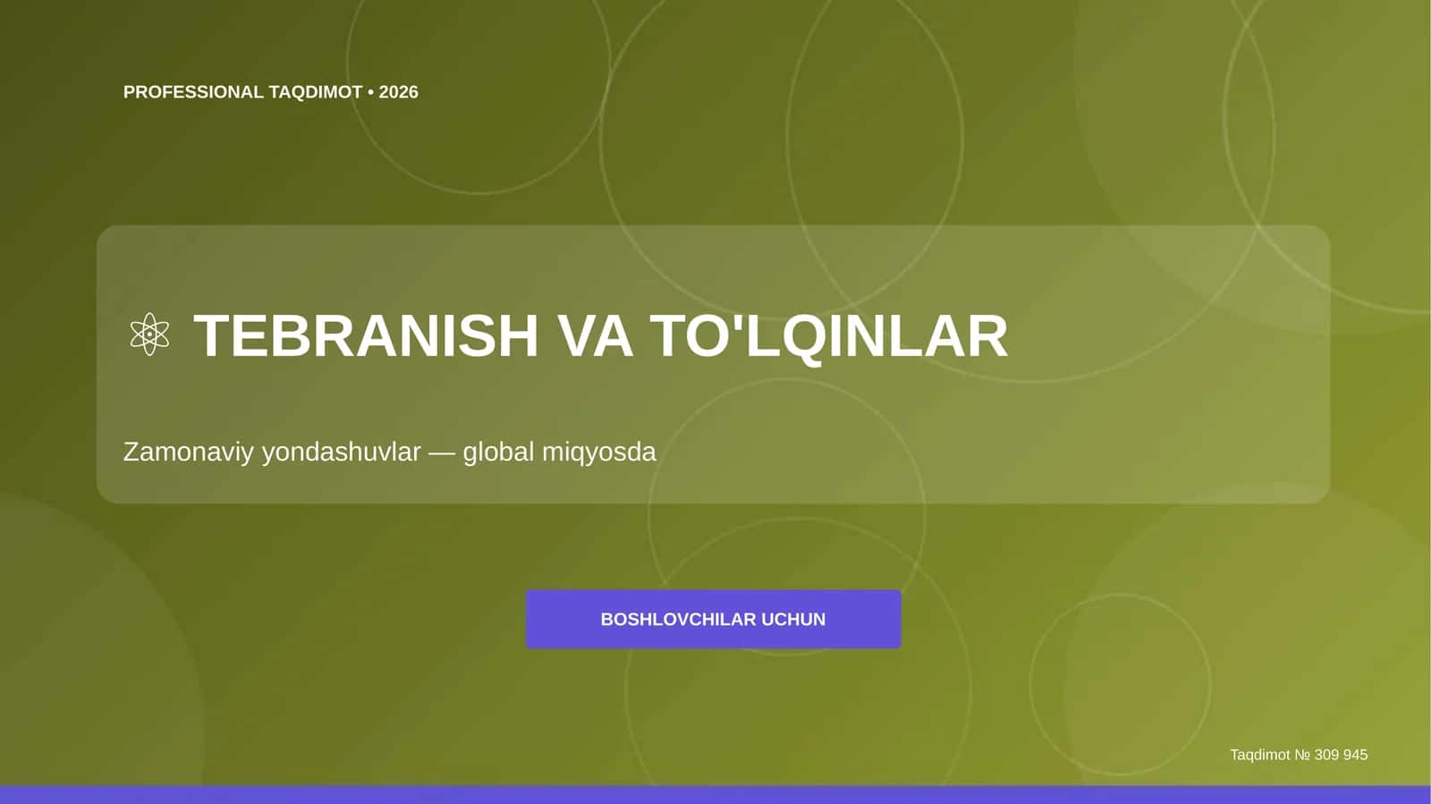PROFESSIONAL TAQDIMOT • 2026 1