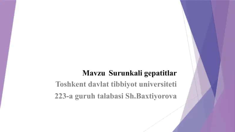 Surunkali gepatit 1