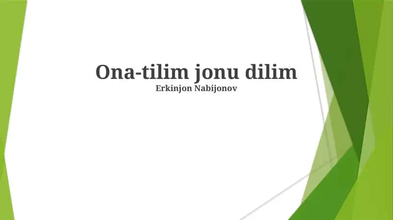 Ona-tilim jonu dilim 1