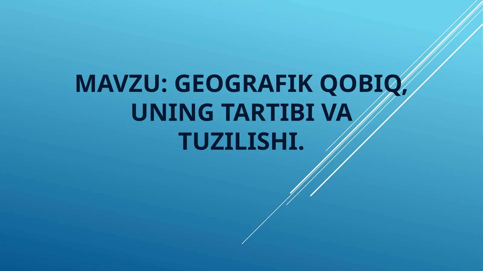 Geografik maktab va uning sotsiologiya tarixida tutgan o’rni 1